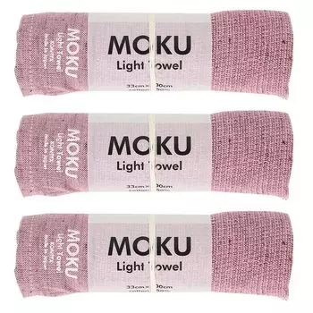 Полотенце Imabari Contex MOKU Light Towel Pink set [Contex] 3 шт. розовый