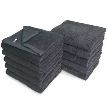 Полотенце Imabari, коммерческий набор полотенец для лица, 10 м, цвет 34x86 см, для салонов красоты, 100 цветов, легкие и тонкие, темные (№02 Серый) mc-ft10