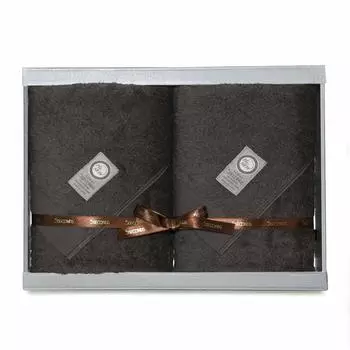 Полотенце Imabari MEZAME, банное полотенце, подарочный набор из 2 предметов, полотенце 5SECONDS, уголь, уголь Привет, НОВЫЙ