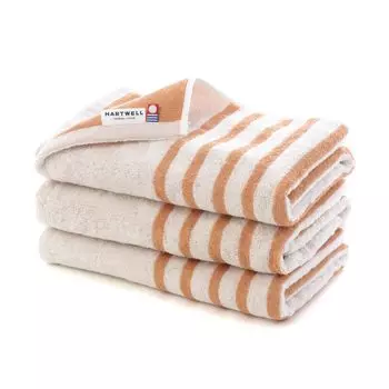 Полотенце Imabari Moukawaitano Mini Bath 3 Быстро впитывает и высыхает Полотенце для сухого помещения Полотенце, Оранжевый, Кусочки, Сушка, Впитывает, Хорошо, Быстро, Граница, Полоска, оранжевый