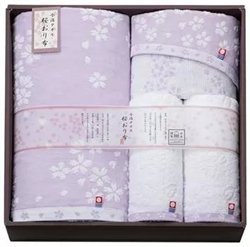 Полотенце Имабари Сакура Ори Тканевый набор полотенец Подарок Фиолетовый День Подарок на день рождения Новая жизнь Семейное торжество Банное полотенце Полотенце для лица Полотенце для мытья Милый фиолетовый