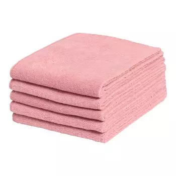 Полотенце Imabari, сделано в Японии, полотенце для лица, хлопок 240 момме, 34 x 86 см, набор из 5 штук, розовое, 100%