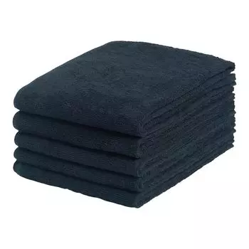 Полотенце Imabari, сделано в Японии, полотенце для лица, хлопок 75 г, 34 x 86 см, набор из 5 шт., черное полотенце для лица, полотенце для лица, эстетическое полотенце, полотенце для мытья лица, коммерческое полотенце чёрный
