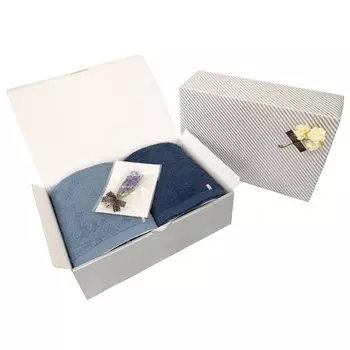 Полотенце Imabari Сертифицированный оригинальный подарочный набор для ванной, размер 60 x 120, подарочная упаковка, мини-букет, семейный подарок на свадьбу, новоселье, для ванной, дымчато-голубой x