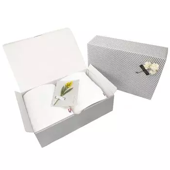 Полотенце Imabari, сертифицированный оригинальный подарочный набор для ванной, размер 60 x 120, подарочная упаковка, букет мимозы, семейный подарок на свадьбу, новоселье, для ванной, белый x