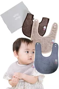 Полотенце Imabari Whipwhip нагрудник простой детский подарок для мальчиков и девочек голубой x бежевый x (3, Коричневый)