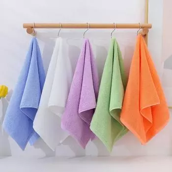 Полотенце из чистого хлопка 33x70 см, однотонное, домашнее текстильное полотенце для ванной 33*70cm