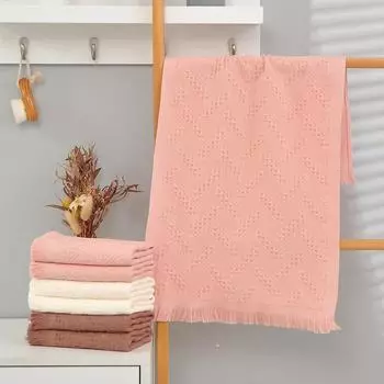 Полотенце из хлопчатобумажной жаккардовой ткани с бахромой, свадебная церемония с креативными подарками, впитывающее, мягкое, дышащее, кожа, креативное полотенце для лица. 34x74cm&1pc