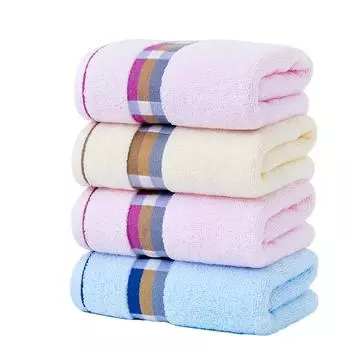 1 шт. Полотенце хлопковое бытовое мочалка для взрослых мягкое впитывающее полотенце хлопок 73*32cm жёлтый