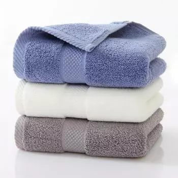 Полотенце из хлопка для взрослых, домашнее, из утолщенного хлопка, впитывающее полотенце для лица 34*78cm серый