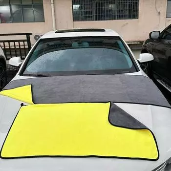 Полотенце из микрофибры, аксессуары для автомойки, супер впитывающая ткань для мойки автомобиля, сухое полотенце для ухода за автомобилем 60cm*160cm