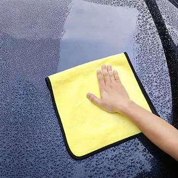 Полотенце из микрофибры для мытья автомобиля 30x30/60 см, салфетка для сушки, подгибка, салфетка для ухода за автомобилем, полотенце для мытья