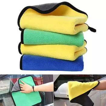 Полотенце из микрофибры для ухода за автомобилем Ультрамягкое полотенце для мойки автомобиля, с высокой впитываемостью, высококачественные полотенца для мойки автомобиля