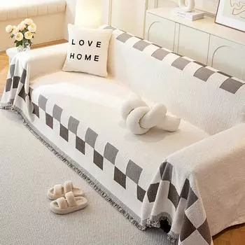 Полотенце из плюшевой пряжи для дивана, утолщенное, полностью покрытое, большой чехол для дивана, ткань, не царапающаяся, с антипригарным покрытием, шерстяное цельное одеяло, чехол для дивана 180*130cm