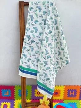 Полотенце из тонкого хлопка с принтом Handblock