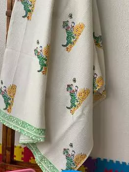 Полотенце из тонкого хлопка с принтом Handblock