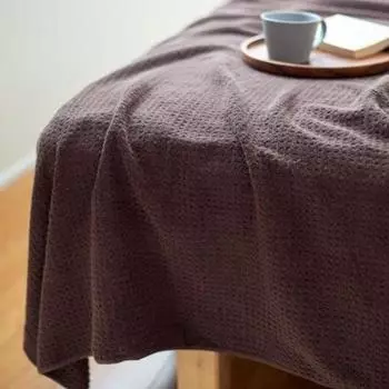 Полотенце «Ласточка», созданное в Изготовлено в одном размере, полотенце-одеяло, пушистое вафельное полотенце для чувствительной кожи, органическое, 145 см x коричневое, 1902, Япония, [Пушистое коричневый