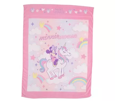 Полотенце Marushin Disney Минни Маус и Единорог Персонаж Салфетка Продукт 2125021600 Детское Одеяло, Дизайн, Милое, 100% Хлопок, Одеяло для Девочек, Летнее,