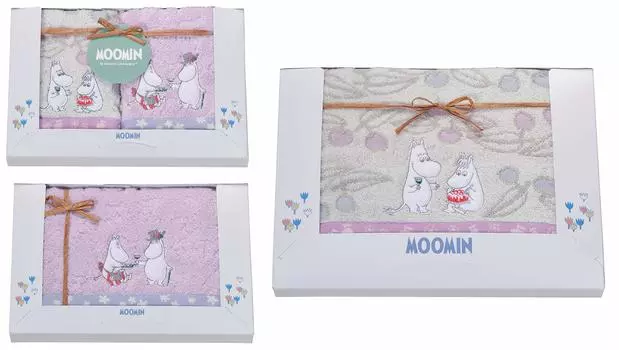 Полотенце Marushin Подарочное Поздравление Переезд MOOMIN Moomin Bloom Party 2 Hand Face Bath Towel Day Birthday Gift 1485009600 MM-9850 Полотенца/1 Полотенце/1
