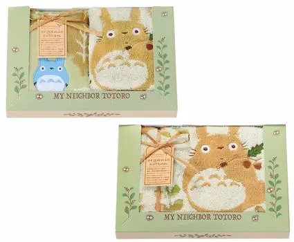 Полотенце Marushin Подарочное Поздравление Перемещение Ghibli Мой сосед Тоторо Желудь и Тоторо 1105039700 Полотенце для лица на 2 руки TT-7128 Полотенца/1