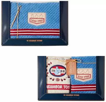 Полотенце Marushin Подарок Ghibli Мой сосед Тоторо Джинсовая вышивка Рука Лицо Подарок Новоселье 1105044000 (2 полотенца/1 полотенце)