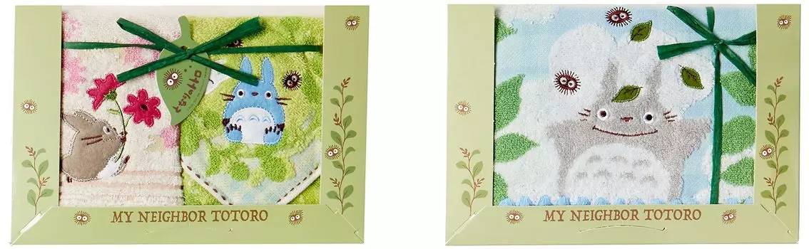 Полотенце Marushin Подарок Ghibli Мой сосед Тоторо Греется на солнце в лесу рука лицо Подарок Трогательный праздник 1105043500 (2 полотенца/1 полотенце)