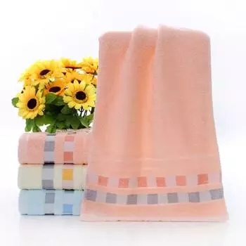 Полотенце Максимально мягкое хлопковое хлопковое полотенце, приятное для кожи, для кухни розовый