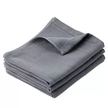 Полотенце Muko, двойное марлевое полотенце для лица, полотенце Senshu, тонкое, сделано в Японии, впитывающее воду, быстросохнущее, детское, набор из 3 шт., уголь древесный уголь