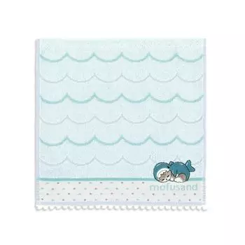Полотенце Музей mofusand Pom Pom Shark Nyan Полотенце Носовой платок Синий Кот Милый 25 x 25 см 43-0220080 Прибл. синий