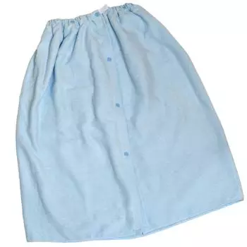 Полотенце-накидка Bloom DAY Kids для детей 68 x 120, именная бирка для девочек и мальчиков, полотенце-накидка для бассейна, юбка, полотенце, однотонное, сделано в Японии, прибл.. (Голубое небо)