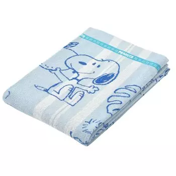 Полотенце Nishikawa Snoopy PEANUTS Fruit FR03500001 Одеяло, Односпальное, Стираемое, 100% Хлопок, Принт, Синий, PN3600BD, синий