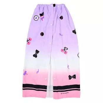 Полотенце-обертка SANRIO 100 см, хлопок Куроми, ширина 120 см, глубина 1 см, высота 100 см. Принадлежности для бассейна, кнопка-застежка, место для имени на бирке 948349 100% прибл.