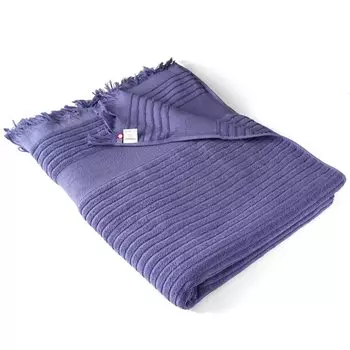 Полотенце-одеяло Imabari с несколькими чехлами, утатане, сертифицированное Imabari, моющееся, прямоугольное, хлопок, 140x200 см, сделано в Японии, чехол для дивана с бахромой [oruta] 100% (фиолетовый) фиолетовый