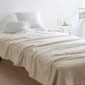 Полотенце-одеяло Nishikawa Imabari, двойное, хлопок, сделано в Японии, жаккардовое плетение, впитывающее влагу, плетение Imabari, двойное, размер 7927, бежевое, двойное, 100% [BE]