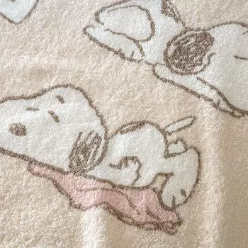 Полотенце-одеяло Nishikawa Snoopy Cotton Single Summer Сделано в Японии Влагопоглощающее 6216 Single 100% ZZZ/бежевый [30]93315