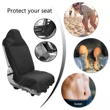 Полотенце от пота, чехол для автомобильного сиденья для спортсменов в спортзале, любителей пляжного отдыха и активного отдыха, мягкая и удобная ткань, пригодная для машинной стирки front чёрный