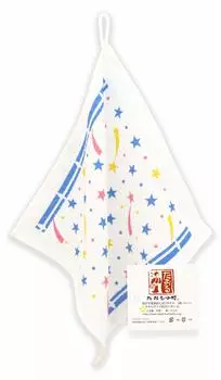 Полотенце-петля со звездным узором для влажных рук, набор из сделанных в Японии, быстросохнущих полотенец, 5 шт., Taoru Komachi , впитывающее, сушильное, белый