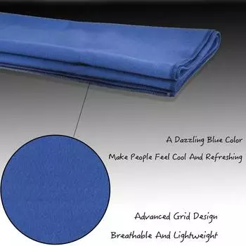 Полотенце с эффектом холода для улицы, вытирающее пот и охлаждающее спортивное полотенце со льдом, ткань с эффектом холода, быстросохнущая спортивная ледяная салфетка синий