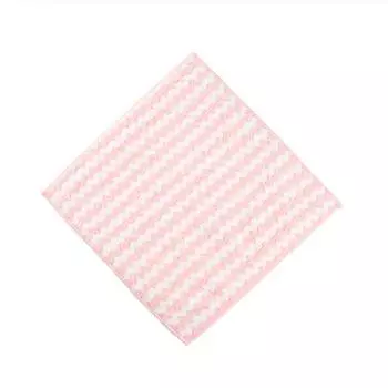 Полотенце с антипригарным покрытием, утолщенное впитывающее полотенце для рук, кухонная ткань для чистки, полотенце для мытья посуды, маленькое квадратное полотенце для лица розовый