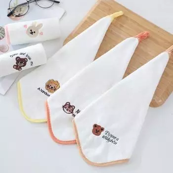 Полотенце с изображением животных и слюны, квадратное полотенце для кормления, нагрудник для кормления, детское полотенце для новорожденных 1