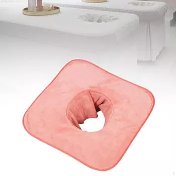 Полотенце с отверстием для лица для массажных столов, косметические услуги 35x35CM