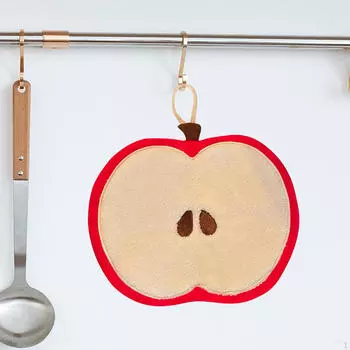 Полотенце с петлей, впитывающее и моющееся, для домашнего использования красный