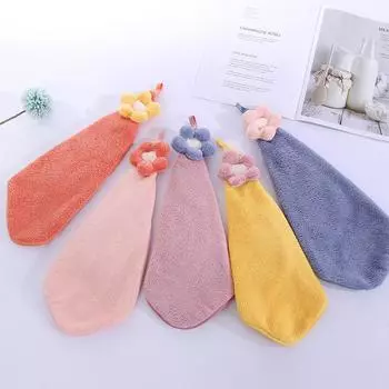 Полотенце с подсолнухом Маленькое полотенце для лица Мягкое впитывающее полотенце для рук 30*30cm жёлтый