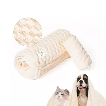 Полотенце SOONTAN Cloud Pet для собак и набор из 2 супервпитывающих толстых микрофибровых быстросохнущих 35 см x 75 см 70 см x 140 см для кошек, - (Маленький), (большой) (желтый) жёлтый