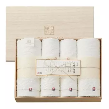 Полотенце Stylem Imabari, белое тканое полотенце. Набор банных полотенец x 2 x Полотенце для лица x 2 x Полотенце для мытья x 2 x Японское производство Takisada-Osaka Imabari, Полотенце, белый