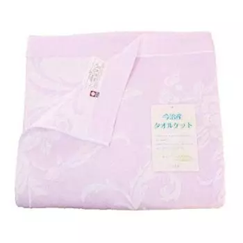 Полотенце Sunny Days Имабари Марля Одновременное Плетение Одеяло, Односпальное, Ворс, (розовый) розовый