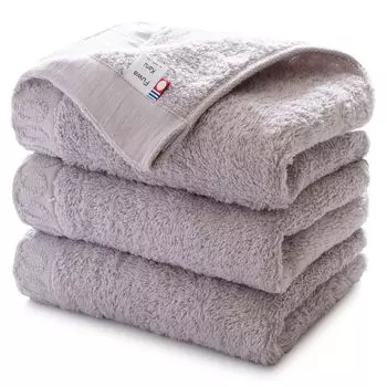 Полотенце Tranparan Imabari Towel, набор из 3 полотенец для лица FuwaKaru, изготовлено из хлопка Sweetly Quick, Япония, скрученное, пушистое, мягкое, высыхающее, впитывающее, легкое, плотное, 100% лиловый