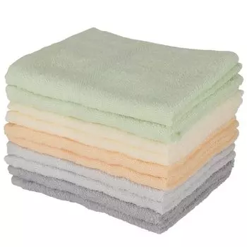Полотенце Tsubame Полотенце Senshu Производитель полотенец, основанный в 1904 году Различные цвета Японское полотенце для лица Life Color Набор из 10 полотенец Senshu, хлопок Коммерческий зелёный