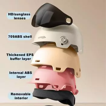 Половина шлема велосипедный шлем шлем для мотоцикла принадлежности для электрических мотоциклов полулицевые велосипедные шапки для мужчин и женщин для взрослых