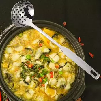 Половник для супа из нержавеющей стали, ложка-ситечко, ложки, прочная ложка с прорезями, устойчивая к ржавчине ложка-скиммер для кухонной утвари, банкетов, пикников
